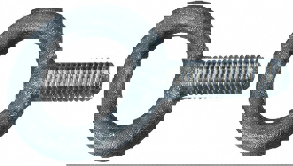 Fixed Lifting Eye Bolt: Without Shoulder, 6,400 lb Capacity, 3/4 Thread, Grade 8620 Alloy Steel